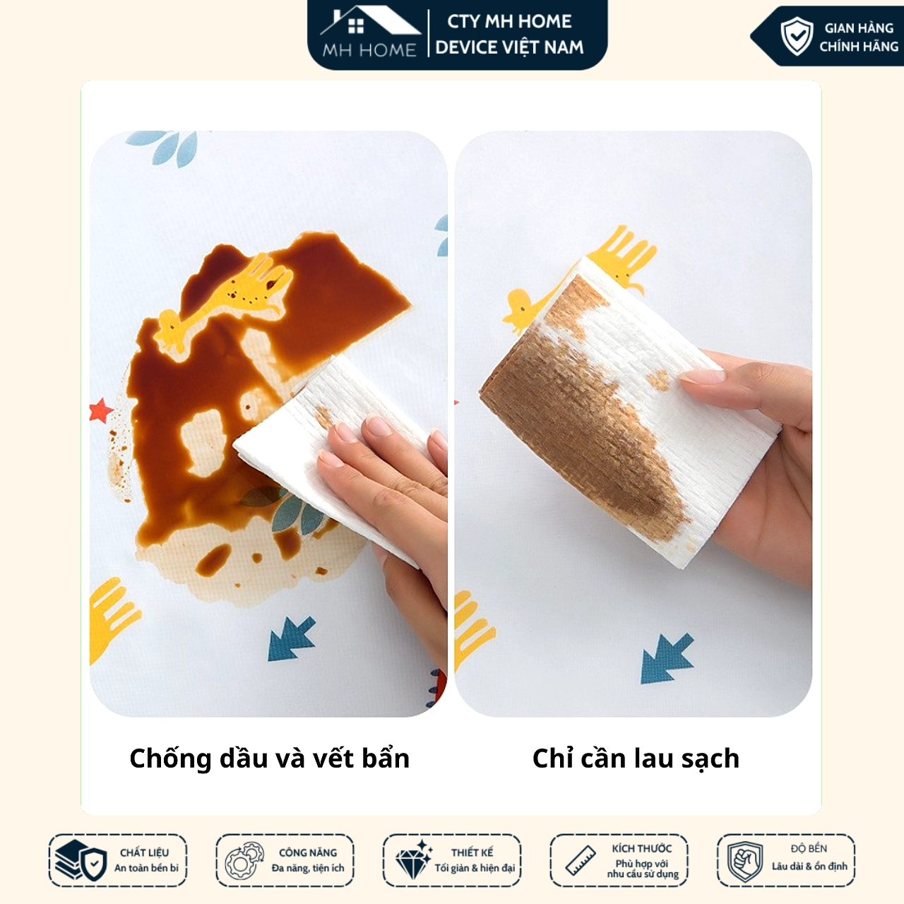 Combo 2 Tấm Phủ Nóc Tủ Lạnh Chống Bụi Có Túi Đựng Đồ Đa Năng Trang Trí Nhà Bếp Tiện Lợi